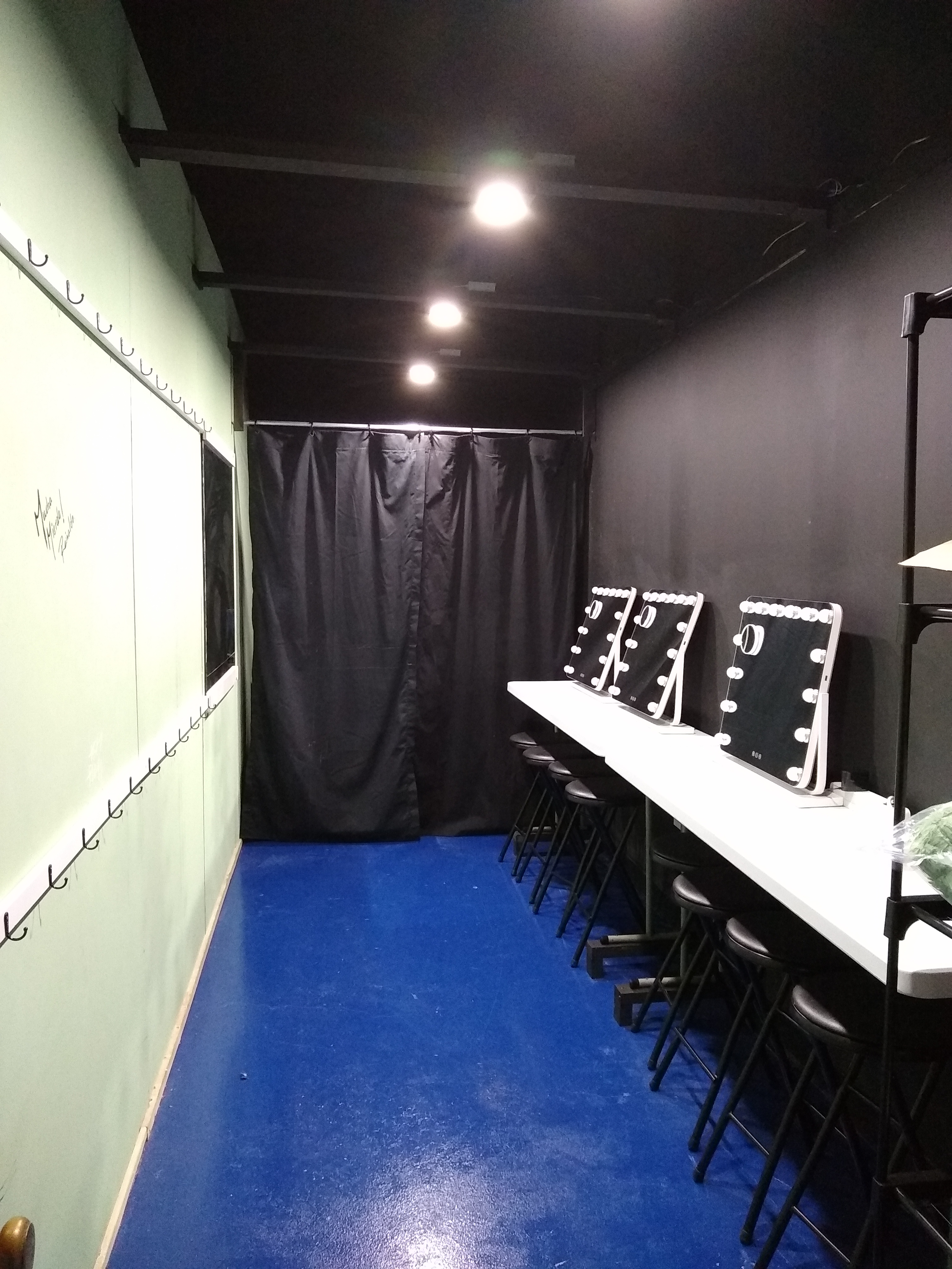 backstage dressing room